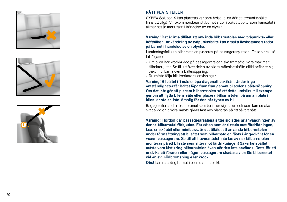 Cybex SOLUTION X User Manual | Page 30 / 64