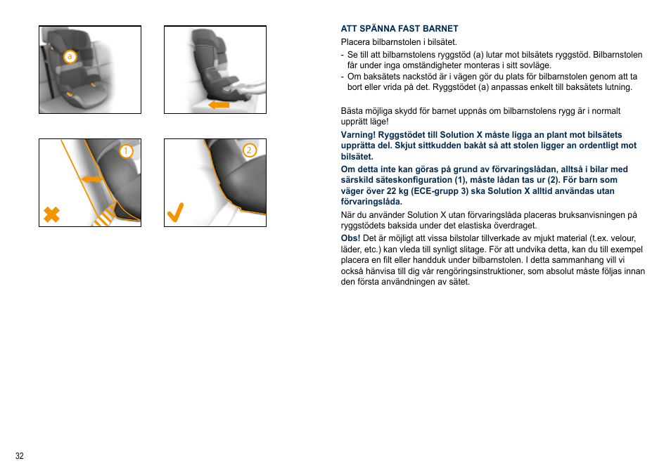 Cybex SOLUTION X User Manual | Page 32 / 64