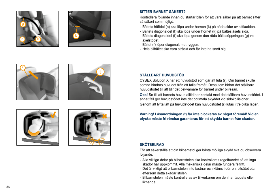 Cybex SOLUTION X User Manual | Page 36 / 64
