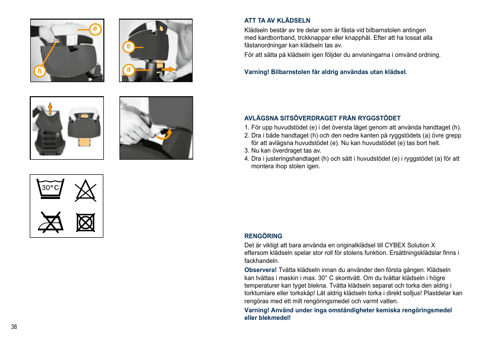 Cybex SOLUTION X User Manual | Page 38 / 64