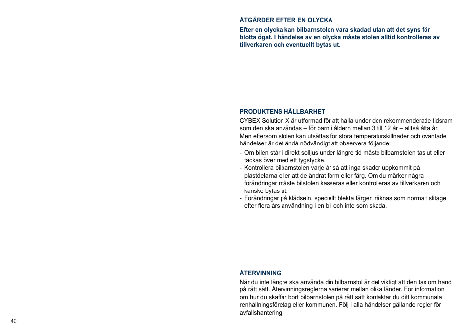 Cybex SOLUTION X User Manual | Page 40 / 64