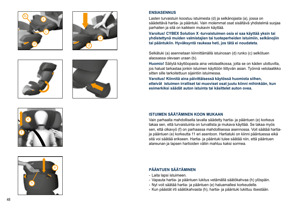 Cybex SOLUTION X User Manual | Page 48 / 64