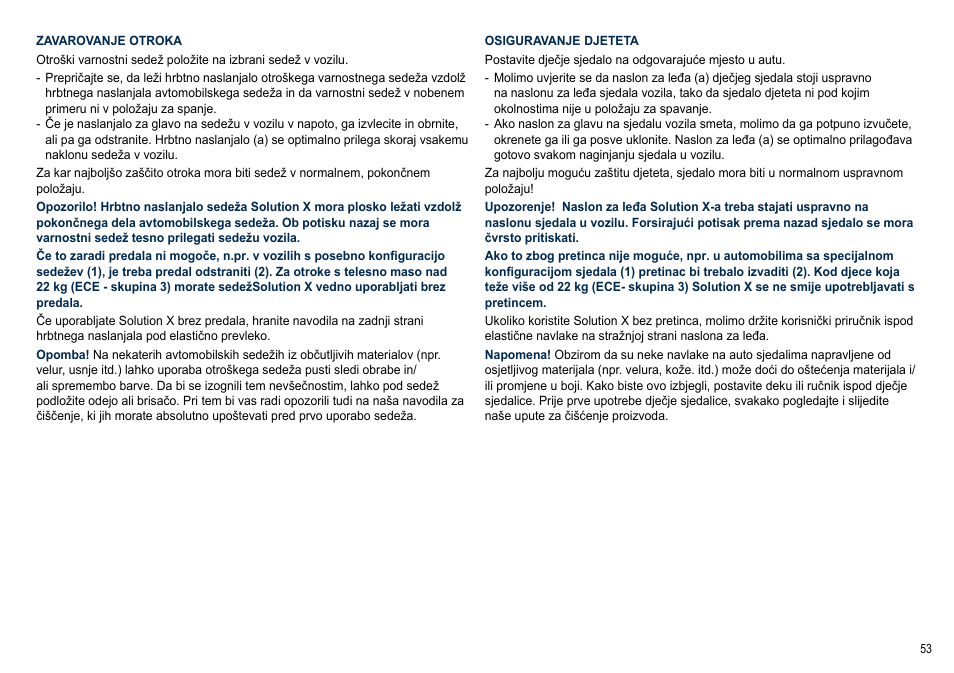 Cybex SOLUTION X User Manual | Page 53 / 64