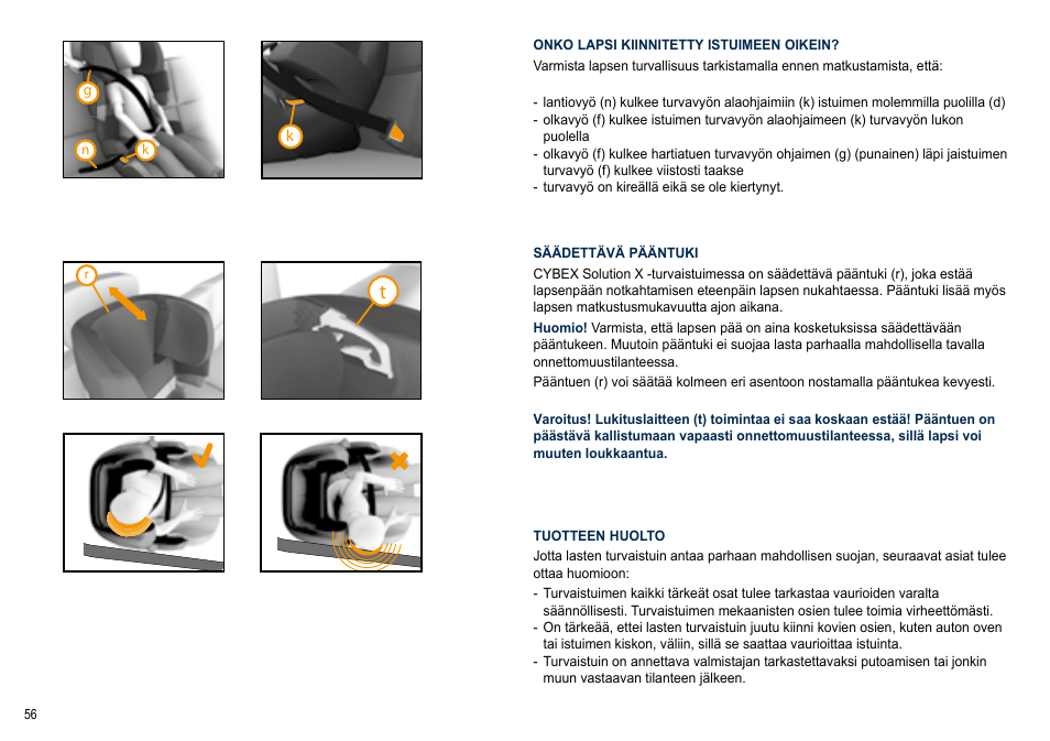 Cybex SOLUTION X User Manual | Page 56 / 64