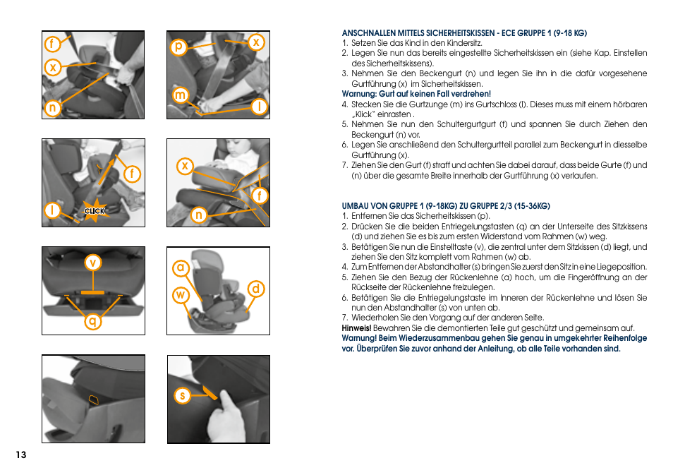 Cybex PALLAS User Manual | Page 15 / 66