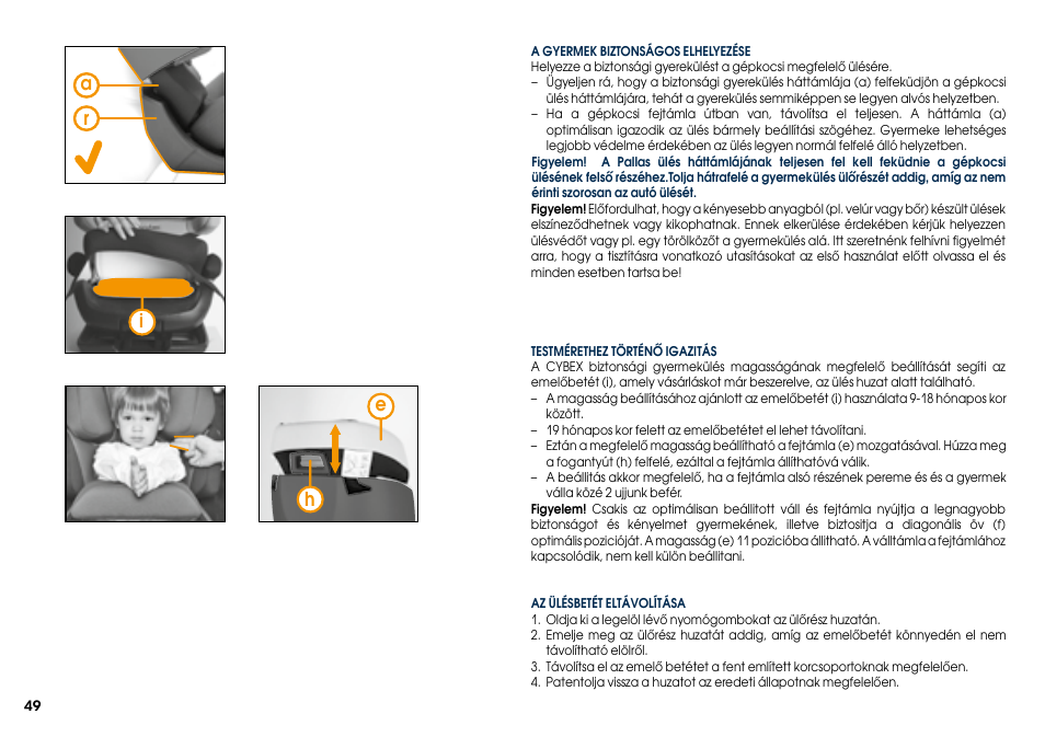 Ih e a r | Cybex PALLAS User Manual | Page 51 / 66