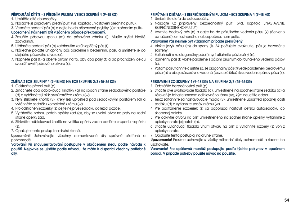Cybex PALLAS User Manual | Page 56 / 66