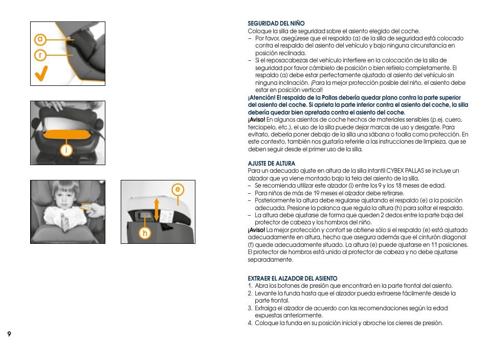 Ih e a r | Cybex PALLAS User Manual | Page 11 / 64