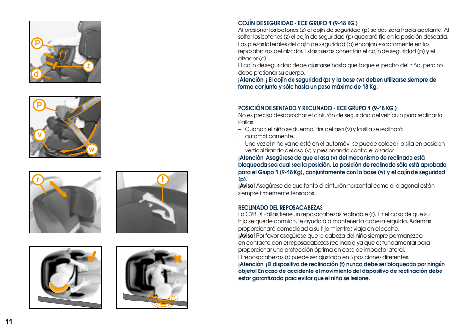 Cybex PALLAS User Manual | Page 13 / 64