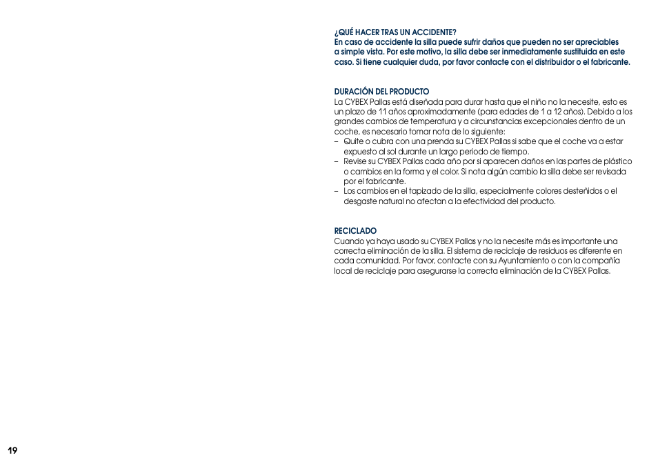 Cybex PALLAS User Manual | Page 21 / 64