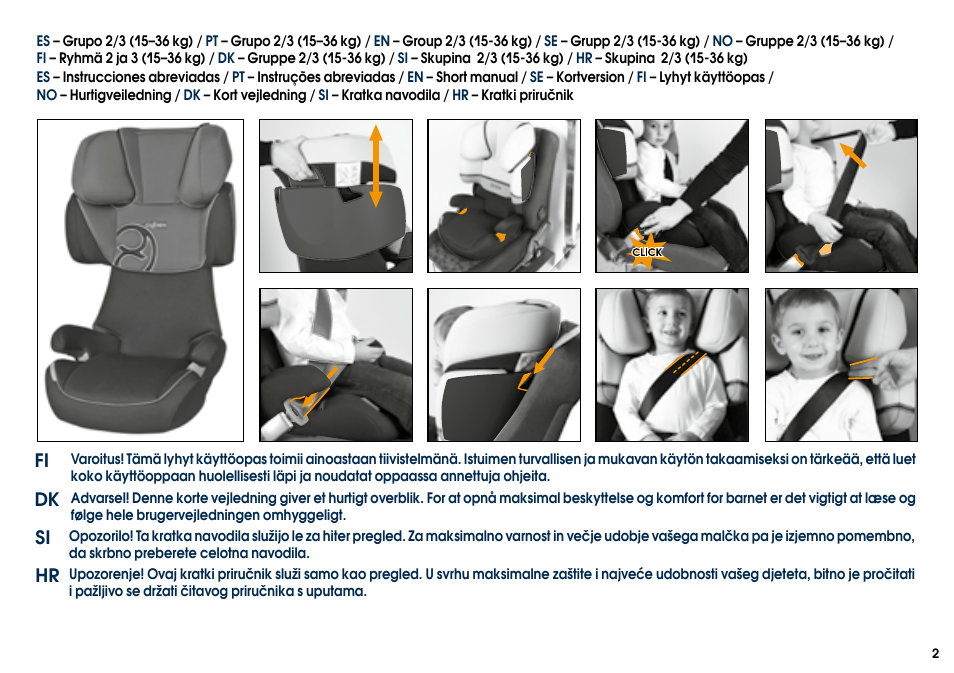 Cybex PALLAS User Manual | Page 4 / 64