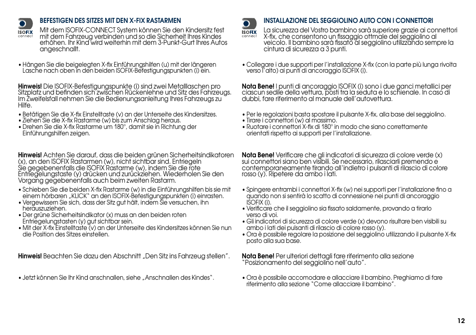 Cybex SOLUTION X-FIX User Manual | Page 14 / 76