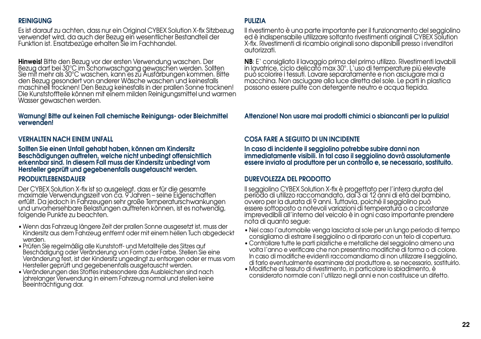 Cybex SOLUTION X-FIX User Manual | Page 24 / 76