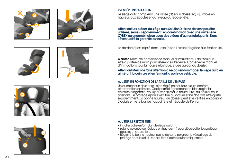 Cybex SOLUTION X-FIX User Manual | Page 33 / 76