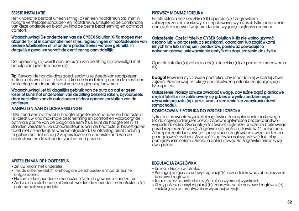 Cybex SOLUTION X-FIX User Manual | Page 34 / 76