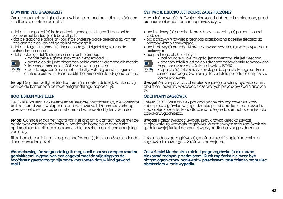 Cybex SOLUTION X-FIX User Manual | Page 44 / 76