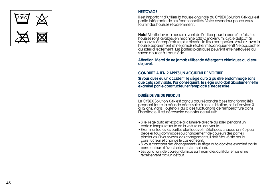 Cybex SOLUTION X-FIX User Manual | Page 47 / 76