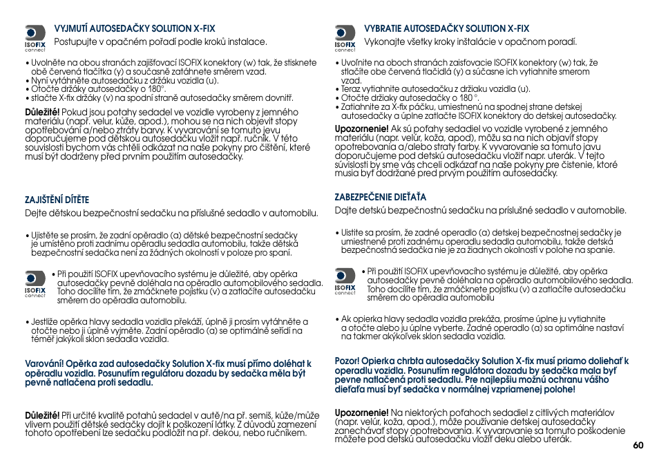 Cybex SOLUTION X-FIX User Manual | Page 62 / 76