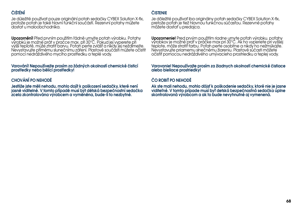 Cybex SOLUTION X-FIX User Manual | Page 70 / 76