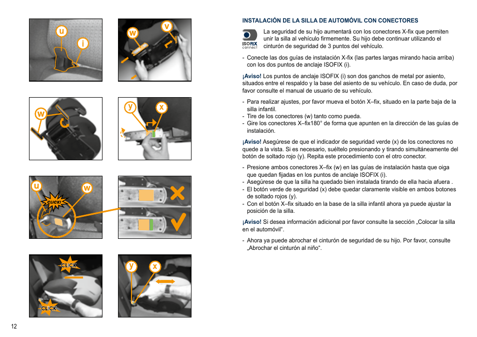 Xy x y | Cybex SOLUTION X-FIX User Manual | Page 12 / 72