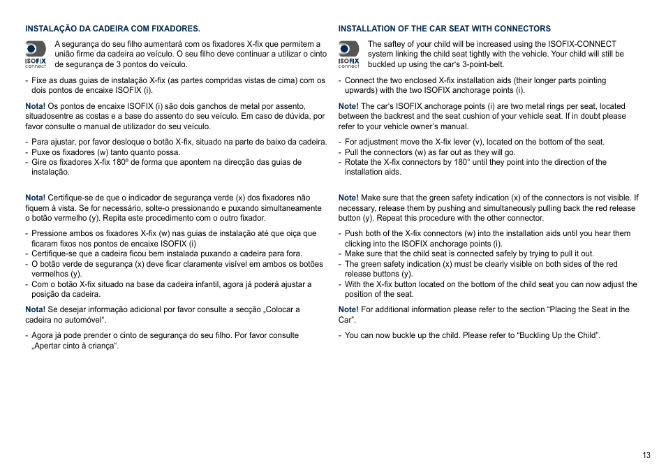 Cybex SOLUTION X-FIX User Manual | Page 13 / 72