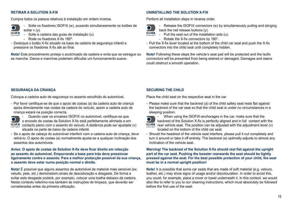 Cybex SOLUTION X-FIX User Manual | Page 15 / 72