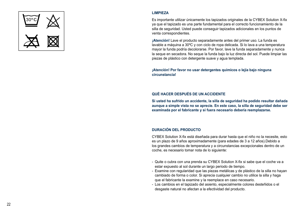 Cybex SOLUTION X-FIX User Manual | Page 22 / 72