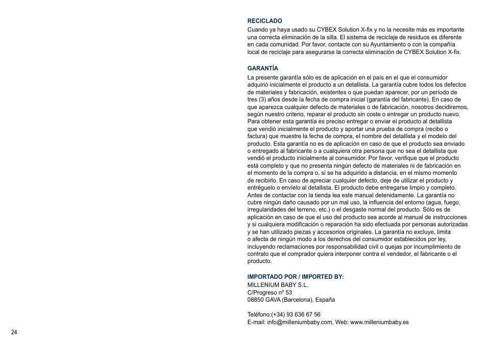 Cybex SOLUTION X-FIX User Manual | Page 24 / 72