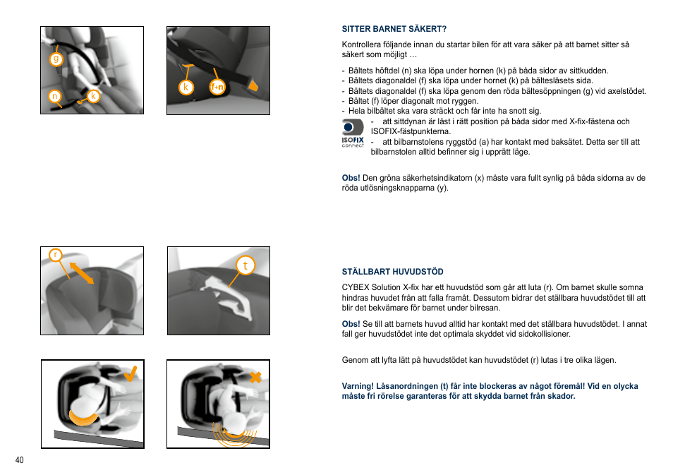 Cybex SOLUTION X-FIX User Manual | Page 40 / 72