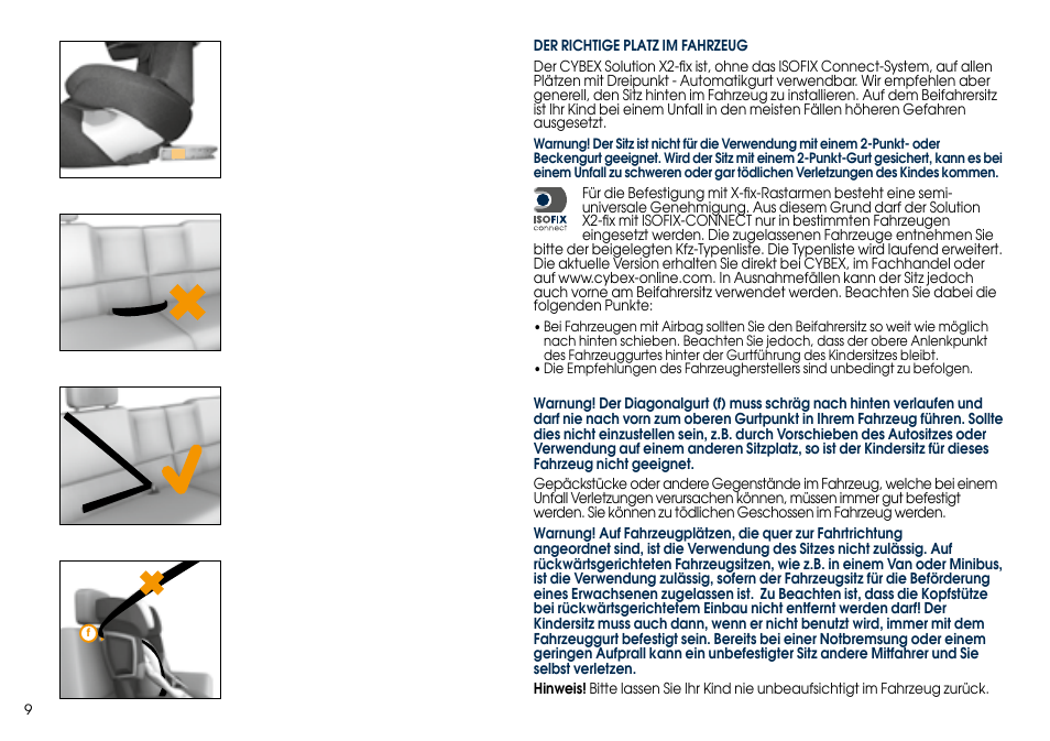 Cybex SOLUTION X2-FIX User Manual | Page 11 / 76