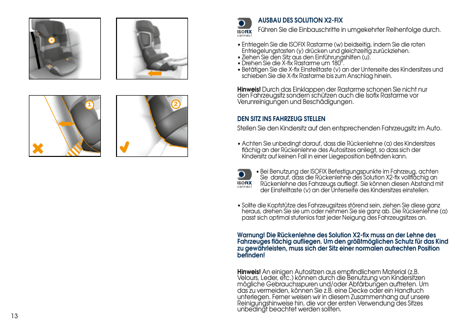 Cybex SOLUTION X2-FIX User Manual | Page 15 / 76