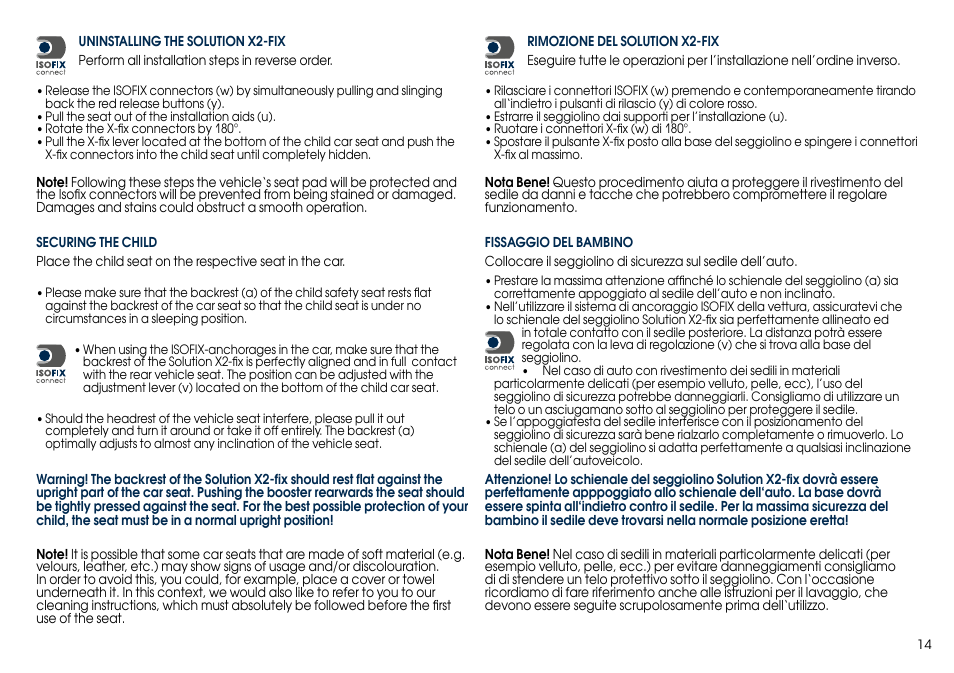 Cybex SOLUTION X2-FIX User Manual | Page 16 / 76