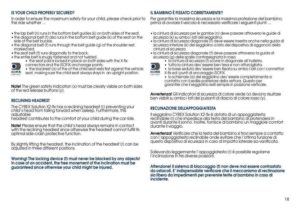 Cybex SOLUTION X2-FIX User Manual | Page 20 / 76