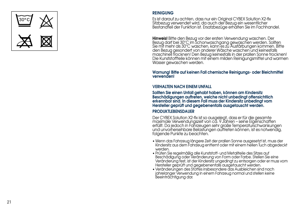 Cybex SOLUTION X2-FIX User Manual | Page 23 / 76