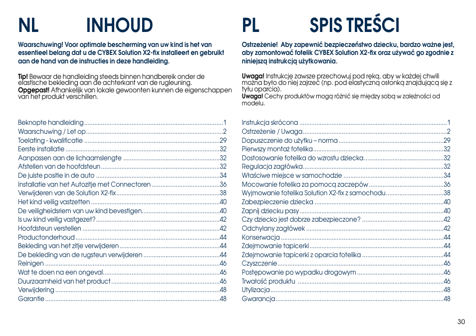 Cybex SOLUTION X2-FIX User Manual | Page 32 / 76