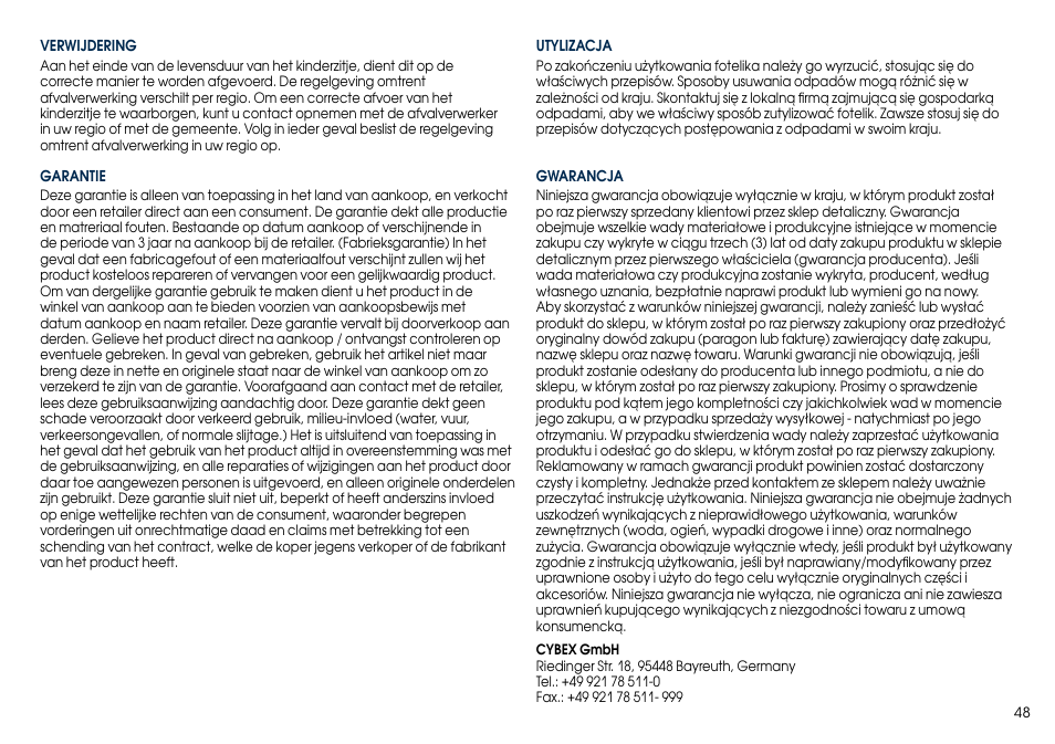 Cybex SOLUTION X2-FIX User Manual | Page 50 / 76