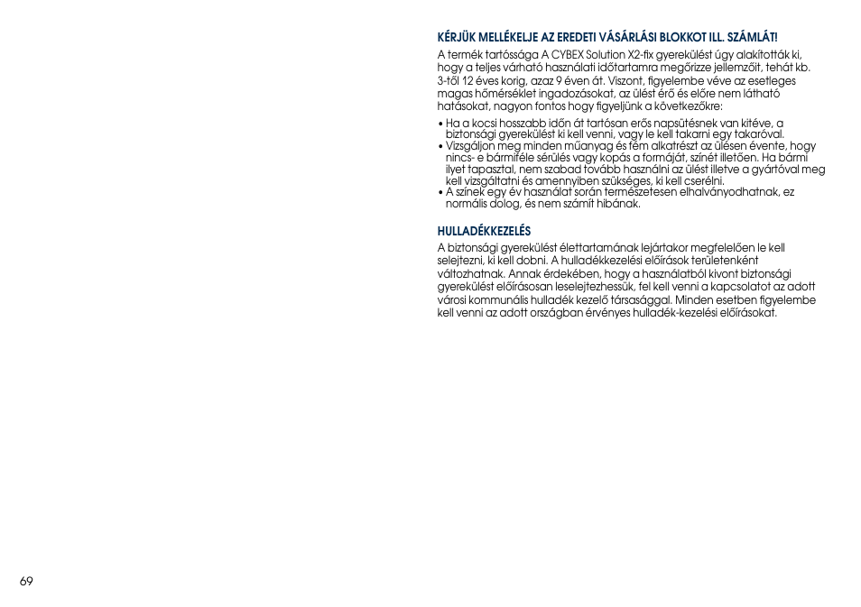 Cybex SOLUTION X2-FIX User Manual | Page 71 / 76