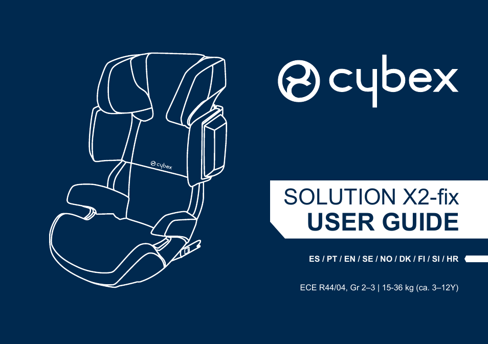 Cybex SOLUTION X2-FIX User Manual | 72 pages