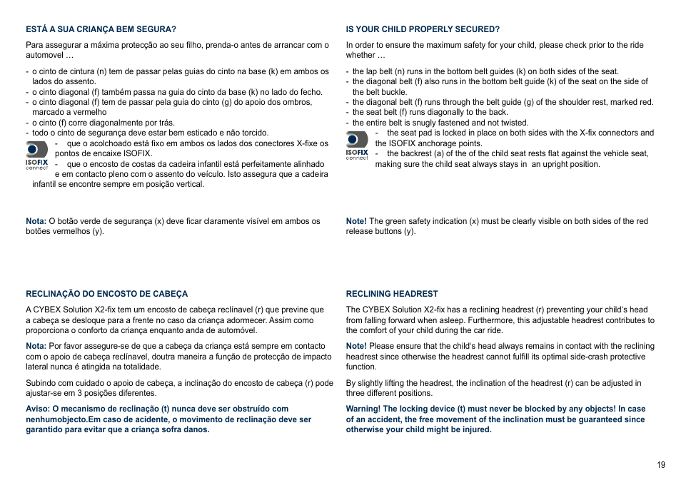 Cybex SOLUTION X2-FIX User Manual | Page 19 / 72