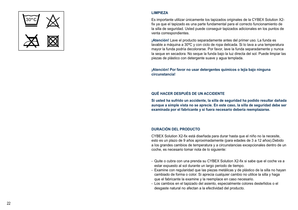 Cybex SOLUTION X2-FIX User Manual | Page 22 / 72