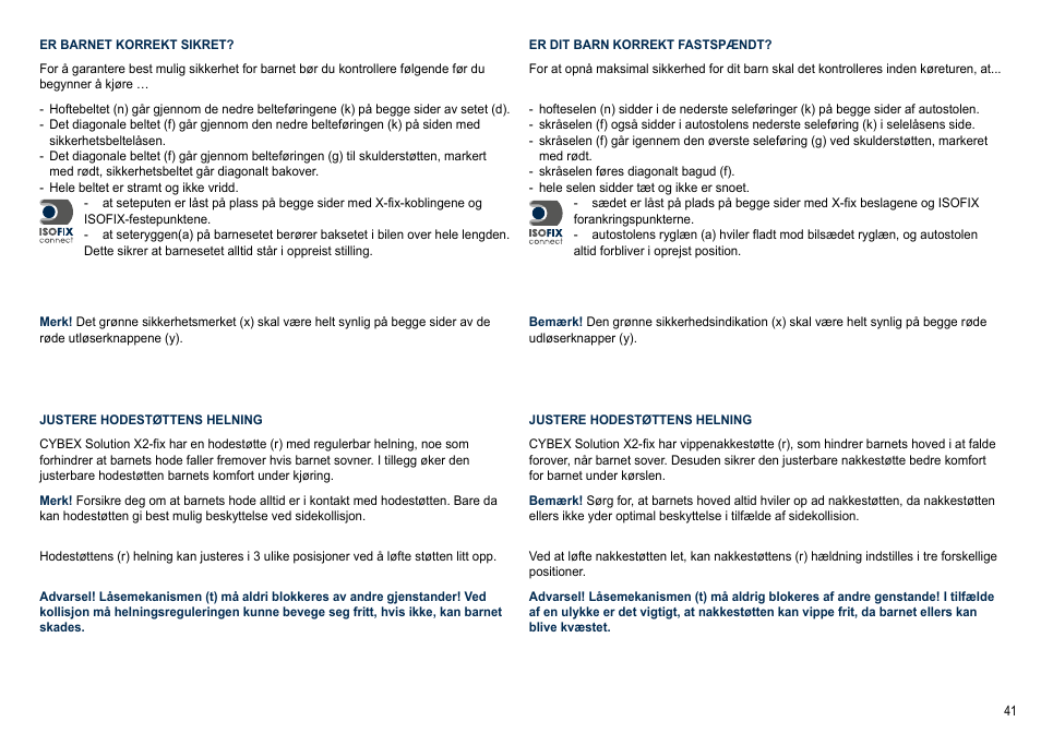 Cybex SOLUTION X2-FIX User Manual | Page 41 / 72