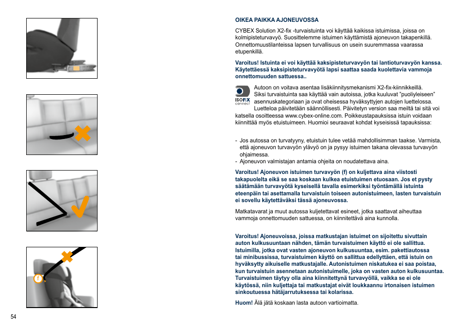 Cybex SOLUTION X2-FIX User Manual | Page 54 / 72