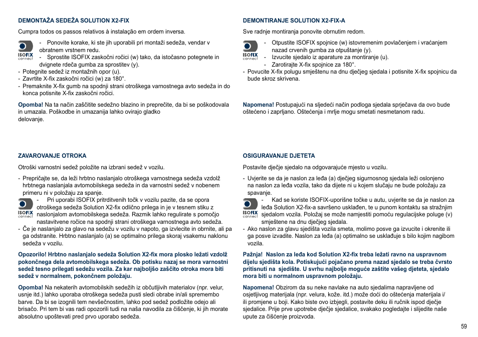 Cybex SOLUTION X2-FIX User Manual | Page 59 / 72