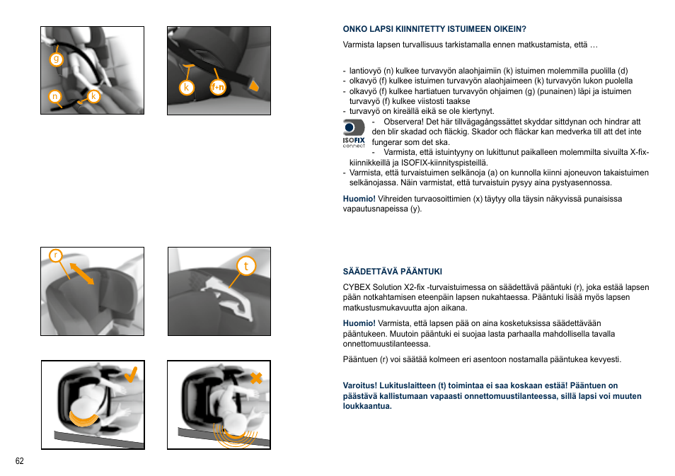Cybex SOLUTION X2-FIX User Manual | Page 62 / 72