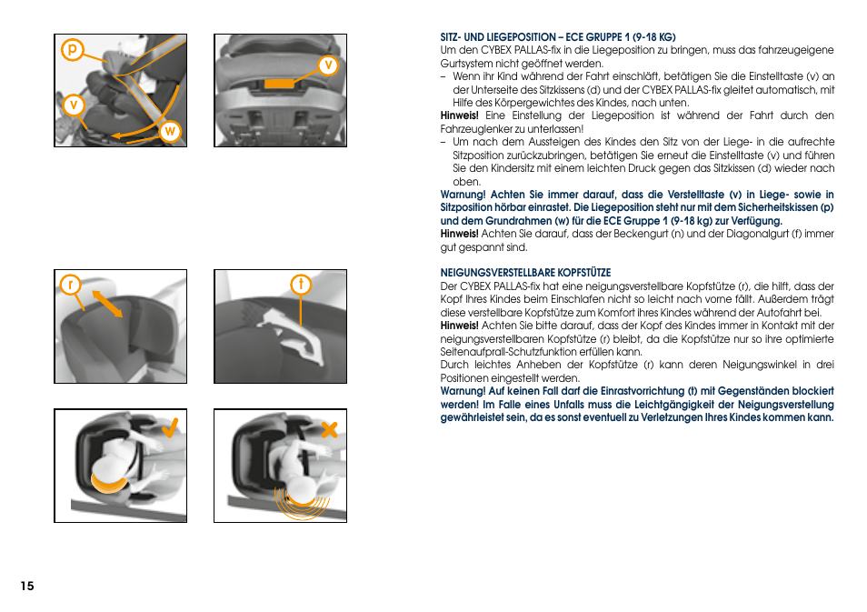 Cybex PALLAS-FIX User Manual | Page 17 / 84