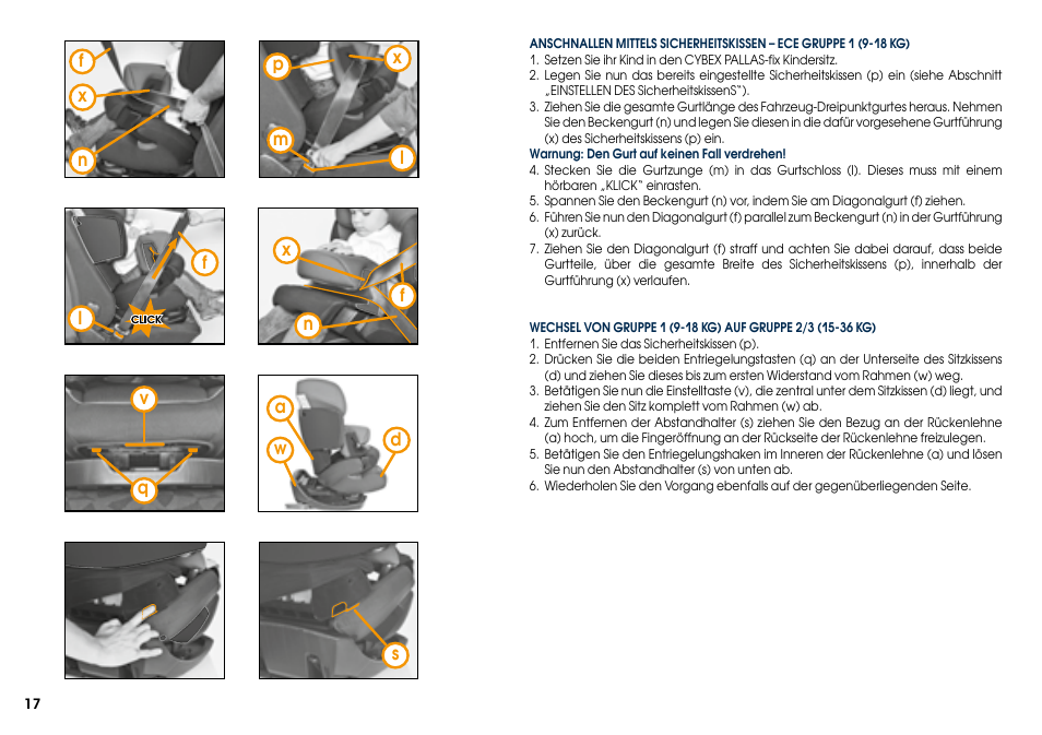 Cybex PALLAS-FIX User Manual | Page 19 / 84
