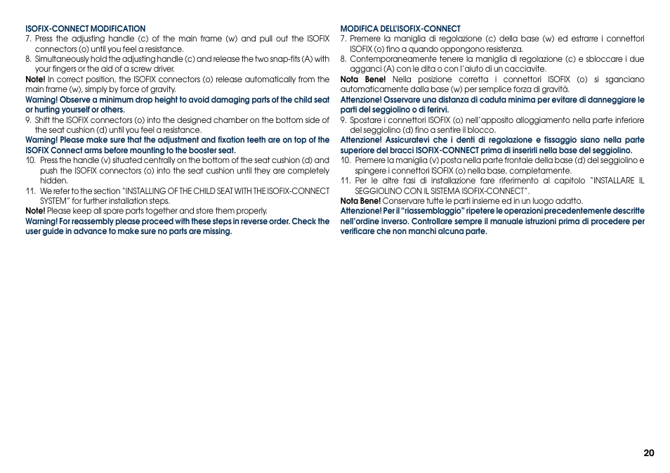 Cybex PALLAS-FIX User Manual | Page 22 / 84