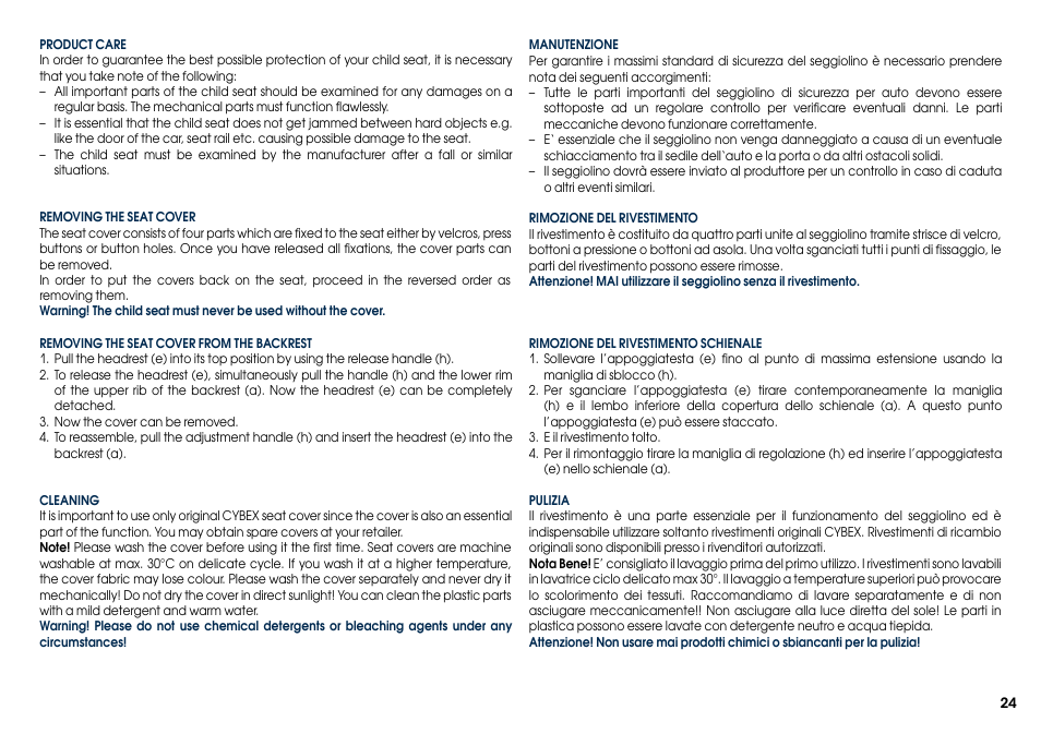 Cybex PALLAS-FIX User Manual | Page 26 / 84