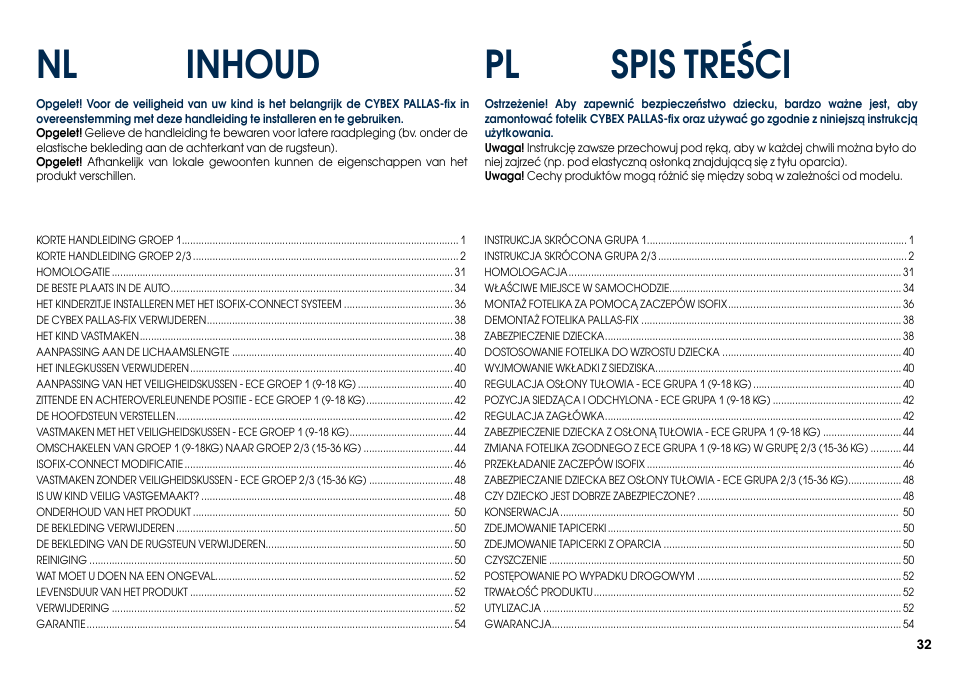Cybex PALLAS-FIX User Manual | Page 34 / 84