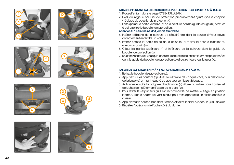 Cybex PALLAS-FIX User Manual | Page 45 / 84